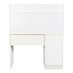 Γραφείο εργασίας Secreta  με ράφι σε λευκή απόχρωση 110x50x135εκ