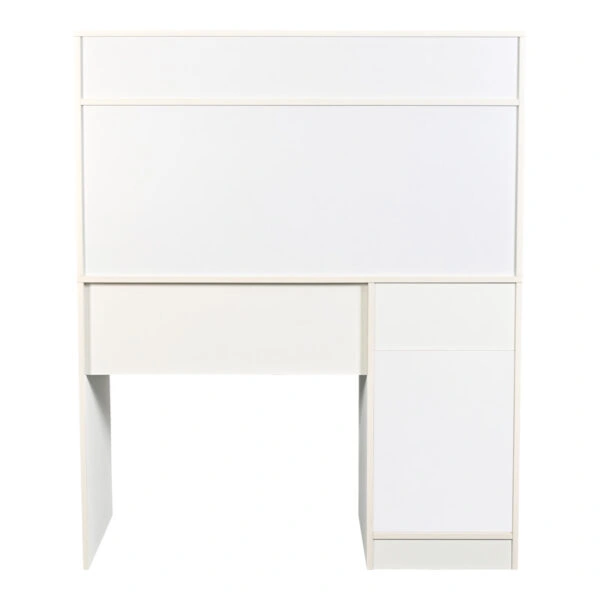 Γραφείο εργασίας Secreta  με ράφι σε λευκή απόχρωση 110x50x135εκ