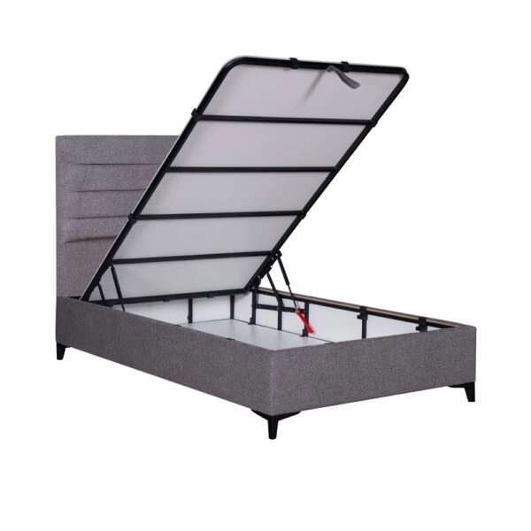 STRATTA ΚΡΕΒΑΤΙ ΜΕ ΑΠΟΘΗΚ. ΧΩΡΟ (ΓΙΑ ΣΤΡΩΜΑ 120x200cm) ΓΚΡΙ 34-900 208x127x121