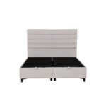 UTOPIA ΚΡΕΒΑΤΙ ΜΕ ΑΠΟΘΗΚ. ΧΩΡΟ ΚΑΙ ΣΤΡΩΜΑ WHITE SMOOTH 06-900 207x160x115