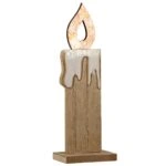 Stand Relief Κερί "Otonal" Mdf Ecru Orange PU 16 7x5x20.5cm