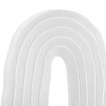 Stand Relief "Pezzo" Mdf Μαύρο Λευκό PU 4 17.5x7.5x39.5cm