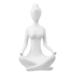 Φιγούρα Woman "Meditation" Πολυμερές Λευκό PU 2 Pcs. Assorted 16x12X29cm