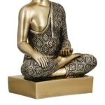 Figure Buddha Synthetic Resin Χρυσόχρωμο 12X8X22Cm 12X8X22Cm