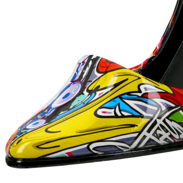 Μπουκαλοθήκη παπουτσιών Graffiti Συνθετική Ρητίνη Πολύχρωμη 23X9X19Cm 23X9X19Cm