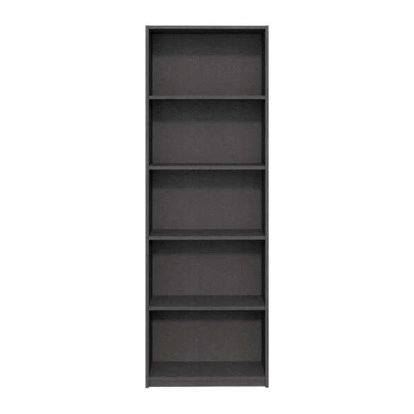 Βιβλιοθήκη μελαμίνης Max  χρώμα ανθρακί 58x23x170εκ.