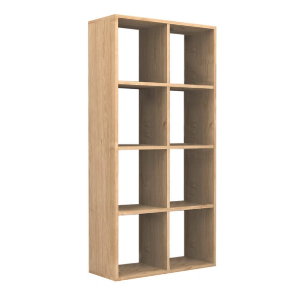 Βιβλιοθήκη Anser χρώμα φυσικό οξιάς 69,8x29x142εκ.