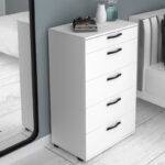 Συρταριέρα Helia Megapap χρώμα λευκό 60x44x108εκ.