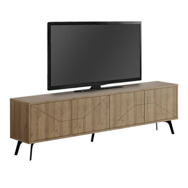 Έπιπλο τηλεόρασης Dune Megapap χρώμα ανοιχτό καρυδί 180x29,6x50εκ.