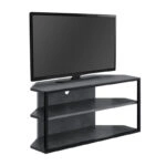 Έπιπλο τηλεόρασης γωνιακό Echo Megapap χρώμα γκρι ρετρό 98x37x45εκ.