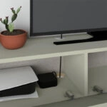 Έπιπλο τηλεόρασης επιτοίχιο Francy Megapap χρώμα ash green 135x31,7x25εκ.