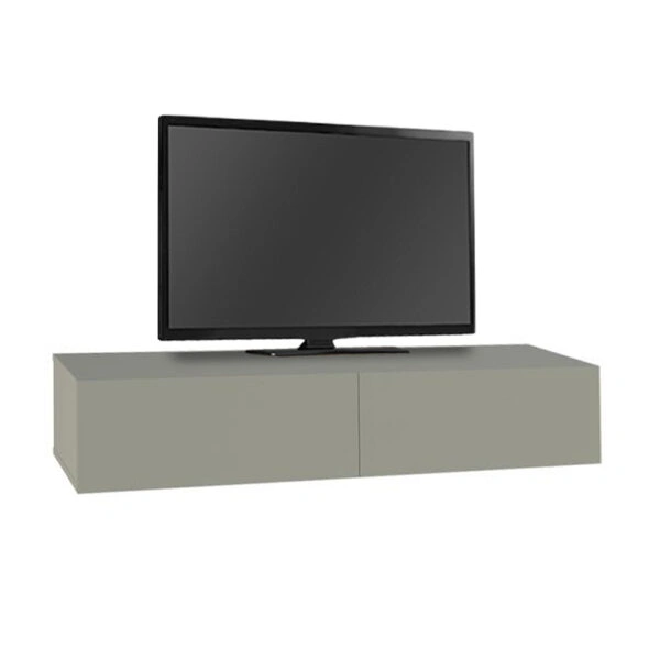 Έπιπλο τηλεόρασης επιτοίχιο Francy Megapap χρώμα ash green 135x31,7x25εκ.