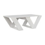 Τραπεζάκι σαλονιού Pipra Megapap χρώμα λευκό 110x60x40εκ.