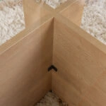 Τραπεζάκι σαλονιού Vetrino Megapap γυάλινο χρώμα honey oak 105x65x40εκ.