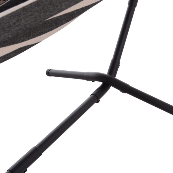 ΑΙΩΡΑ CRAVE HM6304.03 ΑΝΘΡΑΚΙ ΜΕΤΑΛ. ΣΚΕΛΕΤΟΣ--ΜΠΛΕ ΠΑΝΙ ΜΕ ΛΕΥΚΗ ΡΙΓΑ 265x93x105Υεκ