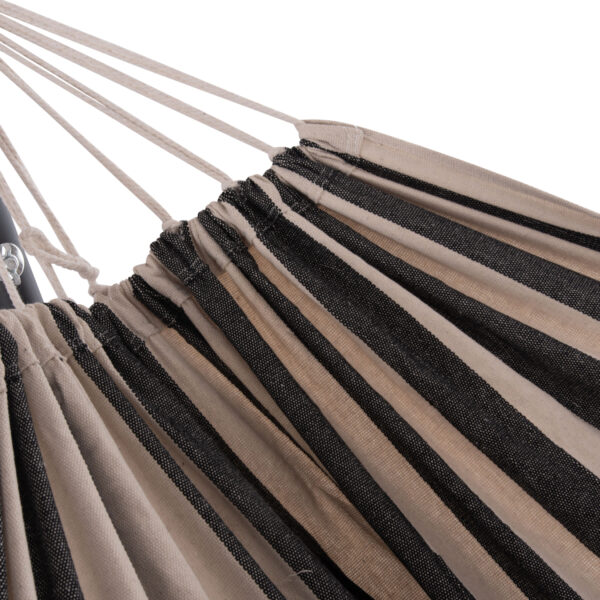 ΑΙΩΡΑ CRAVE HM6304.03 ΑΝΘΡΑΚΙ ΜΕΤΑΛ. ΣΚΕΛΕΤΟΣ--ΜΠΛΕ ΠΑΝΙ ΜΕ ΛΕΥΚΗ ΡΙΓΑ 265x93x105Υεκ