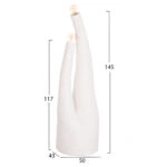 ΔΙΑΚΟΣΜΗΤΙΚΟ ΦΩΤΙΣΤΙΚΟ ΔΑΠΕΔΟΥ TUSKEN HM4702.02 FIBER CEMENT-ΛΕΥΚΟ 50x43x145Υεκ