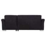 ΓΩΝΙΑΚΟΣ ΚΑΝΑΠΕΣ-ΚΡΕΒΑΤΙ ΜΕ ΑΠΟΘ. ΧΩΡΟ BRONKO HM3291.01 ΑΝΘΡΑΚΙ ΥΦΑΣΜΑ 218x138x77Y