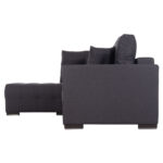 ΓΩΝΙΑΚΟΣ ΚΑΝΑΠΕΣ-ΚΡΕΒΑΤΙ ΜΕ ΑΠΟΘ.ΧΩΡΟ TRENDSTON HM3302.01L ΓΚΡΙ ΥΦΑΣΜΑ 298x177x95Υεκ