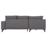 ΓΩΝΙΑΚΟΣ ΚΑΝΑΠΕΣ-ΚΡΕΒΑΤΙ ΜΕ ΑΠΟΘ.ΧΩΡΟ SAFFIRA HM3303.01L ΓΚΡΙ ΥΦΑΣΜΑ 270x195x100Υεκ.