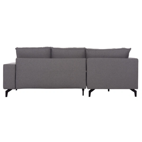 ΓΩΝΙΑΚΟΣ ΚΑΝΑΠΕΣ-ΚΡΕΒΑΤΙ ΜΕ ΑΠΟΘ.ΧΩΡΟ SAFFIRA HM3303.01L ΓΚΡΙ ΥΦΑΣΜΑ 270x195x100Υεκ.