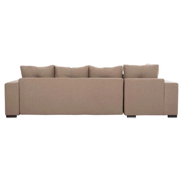 ΓΩΝΙΑΚΟΣ ΚΑΝΑΠΕΣ-ΚΡΕΒΑΤΙ ΜΕ ΑΠΟΘ.ΧΩΡΟ TRENDSTON HM3302.03L ΜΠΕΖ ΥΦΑΣΜΑ 298x177x95Υεκ