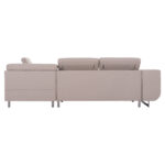 ΓΩΝΙΑΚΟΣ ΚΑΝΑΠΕΣ-ΚΡΕΒΑΤΙ ΜΕ ΑΠΟΘ.ΧΩΡΟ ENCORE HM3301.03R ΜΠΕΖ ΥΦΑΣΜΑ 285x205x90Υεκ.