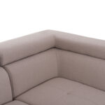 ΓΩΝΙΑΚΟΣ ΚΑΝΑΠΕΣ-ΚΡΕΒΑΤΙ ΜΕ ΑΠΟΘ.ΧΩΡΟ ENCORE HM3301.03R ΜΠΕΖ ΥΦΑΣΜΑ 285x205x90Υεκ.