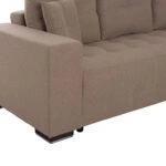 ΓΩΝΙΑΚΟΣ ΚΑΝΑΠΕΣ-ΚΡΕΒΑΤΙ ΜΕ ΑΠΟΘ.ΧΩΡΟ TRENDSTON HM3302.03R ΜΠΕΖ ΥΦΑΣΜΑ 298x177x95Υεκ