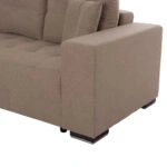 ΓΩΝΙΑΚΟΣ ΚΑΝΑΠΕΣ-ΚΡΕΒΑΤΙ ΜΕ ΑΠΟΘ.ΧΩΡΟ TRENDSTON HM3302.03L ΜΠΕΖ ΥΦΑΣΜΑ 298x177x95Υεκ
