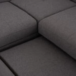 ΓΩΝΙΑΚΟΣ ΚΑΝΑΠΕΣ-ΚΡΕΒΑΤΙ ΜΕ ΑΠΟΘ.ΧΩΡΟ ENCORE HM3301.01L ΓΚΡΙ ΥΦΑΣΜΑ 285x205x90Υεκ.