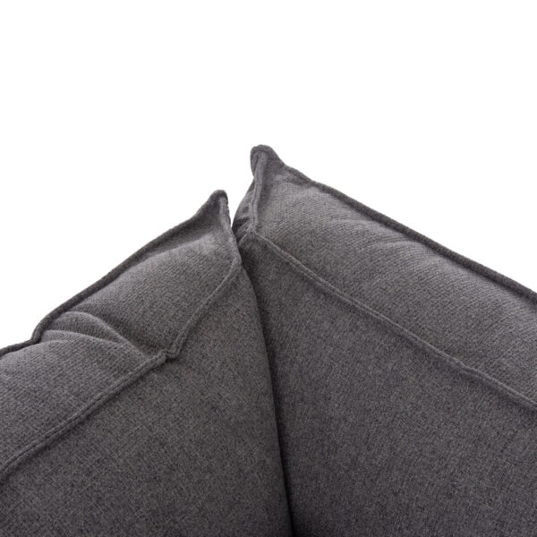 ΓΩΝΙΑΚΟΣ ΚΑΝΑΠΕΣ-ΚΡΕΒΑΤΙ ΜΕ ΑΠΟΘ.ΧΩΡΟ SAFFIRA HM3303.01L ΓΚΡΙ ΥΦΑΣΜΑ 270x195x100Υεκ.