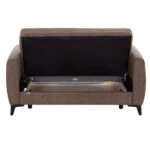 ΚΑΝΑΠΕΣ ΚΡΕΒΑΤΙ ΜΕ ΑΠΟΘ.ΧΩΡΟ ΔΙΘΕΣΙΟΣ NIKKO HM3293.02 ΜΠΕΖ ΥΦΑΣΜΑ 144x75x84Υεκ.