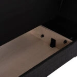 ΚΑΝΑΠΕΣ ΚΡΕΒΑΤΙ ΜΕ ΑΠΟΘ.ΧΩΡΟ ΔΙΘΕΣΙΟΣ NIKKO HM3293.01 ΓΚΡΙ ΥΦΑΣΜΑ 144x75x84Υεκ.