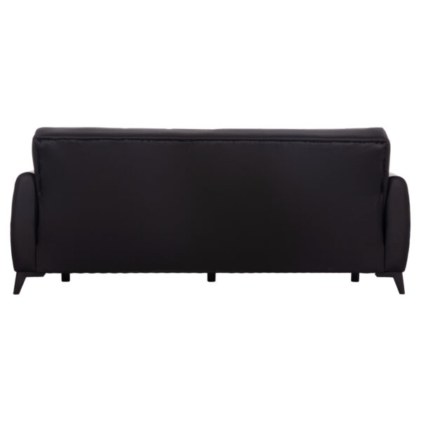 ΚΑΝΑΠΕΣ ΚΡΕΒΑΤΙ ΜΕ ΑΠΟΘ.ΧΩΡΟ TΡΙΘΕΣΙΟΣ NIKKO HM3292.11 ΜΑΥΡΟ PU 207x80x82Υεκ.