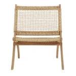 ΚΑΡΕΚΛΑ ΑΝΑΔΙΠΛΟΥΜΕΝΗ FERMO HM6243.01 ΞΥΛΟ ΑΚΑΚΙΑΣ ΦΥΣΙΚΟ-ΣΥΝΘ.WICKER 78x60x73Υεκ.