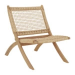 ΚΑΡΕΚΛΑ ΑΝΑΔΙΠΛΟΥΜΕΝΗ FERMO HM6243.01 ΞΥΛΟ ΑΚΑΚΙΑΣ ΦΥΣΙΚΟ-ΣΥΝΘ.WICKER 78x60x73Υεκ.