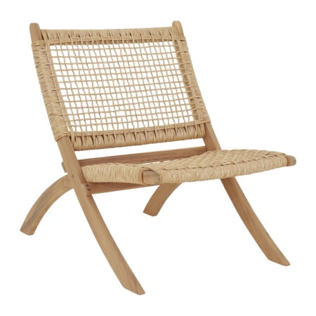 ΚΑΡΕΚΛΑ ΑΝΑΔΙΠΛΟΥΜΕΝΗ FERMO HM6243.01 ΞΥΛΟ ΑΚΑΚΙΑΣ ΦΥΣΙΚΟ-ΣΥΝΘ.WICKER 78x60x73Υεκ.