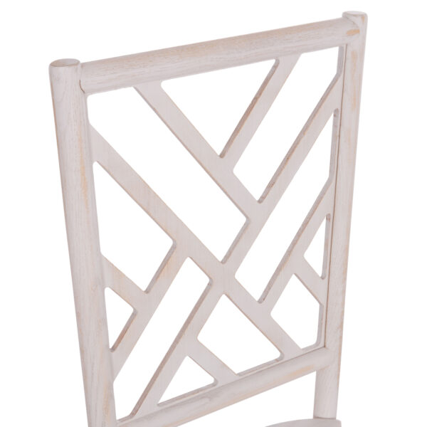 ΚΑΡΕΚΛΑ ΑΠΟ ΤΟΟΝ ΞΥΛΟ WHITE WASH 41x46x95Υεκ.HM9410.05