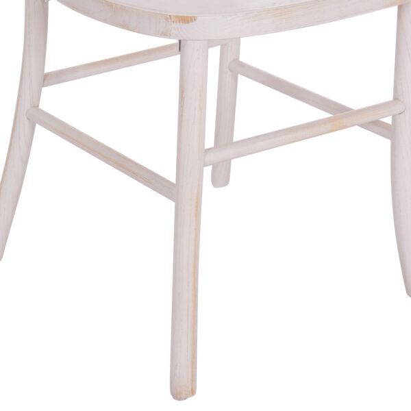 ΚΑΡΕΚΛΑ ΑΠΟ ΤΟΟΝ ΞΥΛΟ WHITE WASH 41x46x95Υεκ.HM9410.05