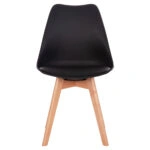 ΚΑΡΕΚΛΑ VEGAS HM0033.02 ΜΕ ΞΥΛΙΝΑ ΠΟΔΙΑ ΚΑΙ ΜΕ ΚΑΘΙΣΜΑ ΜΑΥΡΟ 47x56,6x82Υεκ.