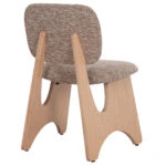 ΚΑΡΕΚΛΑ ΤΡΑΠΕΖΑΡΙΑΣ BELLISI HM18248.01 ΚΑΦΕ ΥΦΑΣΜΑ-PLYWOOD ΧΡΩΜΑ ΔΡΥΟΣ 53x56x78Υεκ.