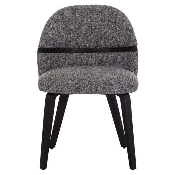 ΚΑΡΕΚΛΑ ΤΡΑΠΕΖΑΡΙΑΣ DEKKER HM18249.02 PLYWOOD ΜΑΥΡΟ--ΥΦΑΣΜΑ ΓΚΡΙ 50x60x80Υεκ.