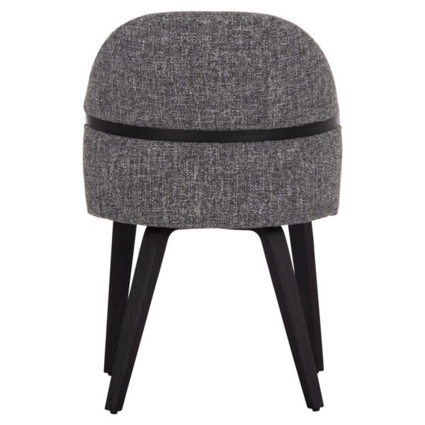 ΚΑΡΕΚΛΑ ΤΡΑΠΕΖΑΡΙΑΣ DEKKER HM18249.02 PLYWOOD ΜΑΥΡΟ--ΥΦΑΣΜΑ ΓΚΡΙ 50x60x80Υεκ.