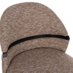 ΚΑΡΕΚΛΑ ΤΡΑΠΕΖΑΡΙΑΣ DEKKER HM18249.03 PLYWOOD ΜΑΥΡΟ--ΥΦΑΣΜΑ ΚΑΦΕ 50x60x80Υεκ.