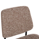 ΚΑΡΕΚΛΑ ΤΡΑΠΕΖΑΡΙΑΣ CONTI HM9983.02 ΜΑΥΡΟ ΜΕΤΑΛΛΟ--ΚΑΦΕ ΥΦΑΣΜΑ 49x56x82Υεκ.