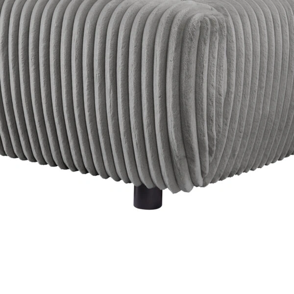 ΚΡΕΒΑΤΙ ΔΙΠΛΟ ΜΕ ΑΠΟΘ.ΧΩΡΟ KALLY HM729.01 ΓΚΡΙ FEAUX FUR ΥΦΑΣΜΑ--ΣΤΡΩΜΑ 160x200εκ