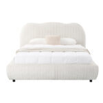 ΚΡΕΒΑΤΙ ΔΙΠΛΟ ΜΕ ΑΠΟΘ.ΧΩΡΟ KALLY HM729.03 ΜΠΕΖ FEAUX FUR ΥΦΑΣΜΑ--ΣΤΡΩΜΑ 160x200εκ