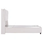 ΚΡEΒΑΤΙ ΜΕ ΑΠΟΘΗΚΕΥΤΙΚΟ ΧΩΡΟ DREAMLET HM716.03 ΛΕΥΚΟ ΜΠΟΥΚΛΕ- ΓΙΑ ΣΤΡΩΜΑ 160x200εκ.