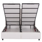 ΚΡEΒΑΤΙ ΜΕ ΑΠΟΘΗΚΕΥΤΙΚΟ ΧΩΡΟ DREAMLET HM716.03 ΛΕΥΚΟ ΜΠΟΥΚΛΕ- ΓΙΑ ΣΤΡΩΜΑ 160x200εκ.